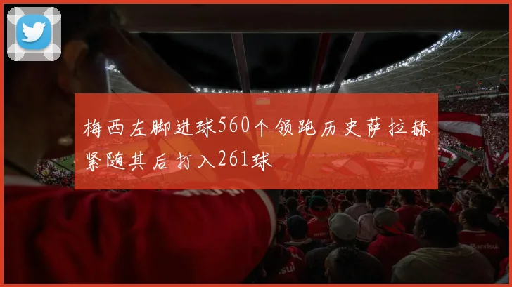 梅西左脚进球560个领跑历史萨拉赫紧随其后打入261球
